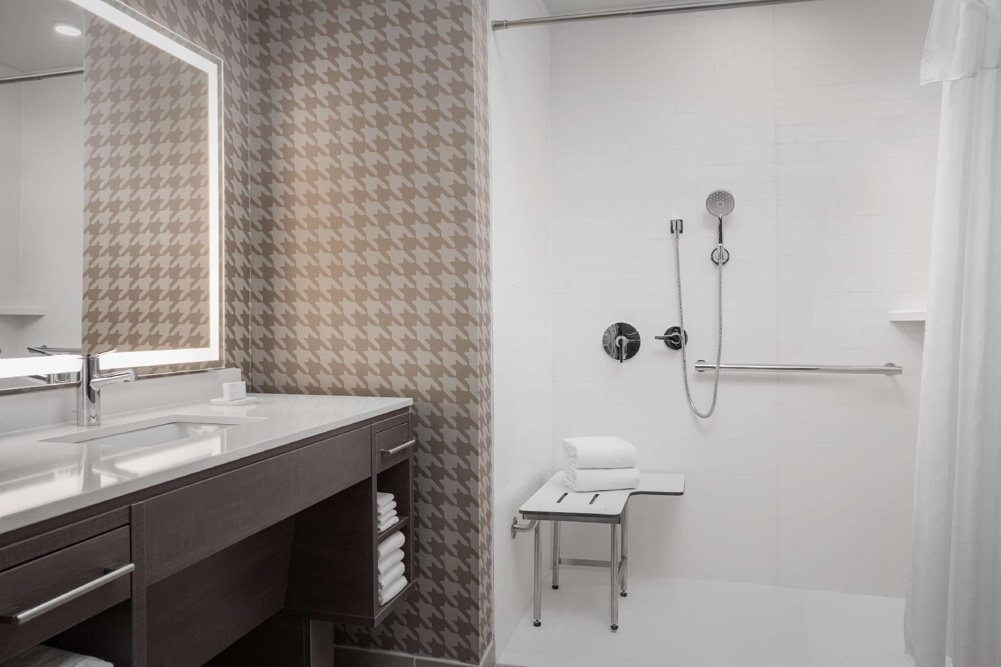 1 King Accessible Roll in Shower Studio Suite