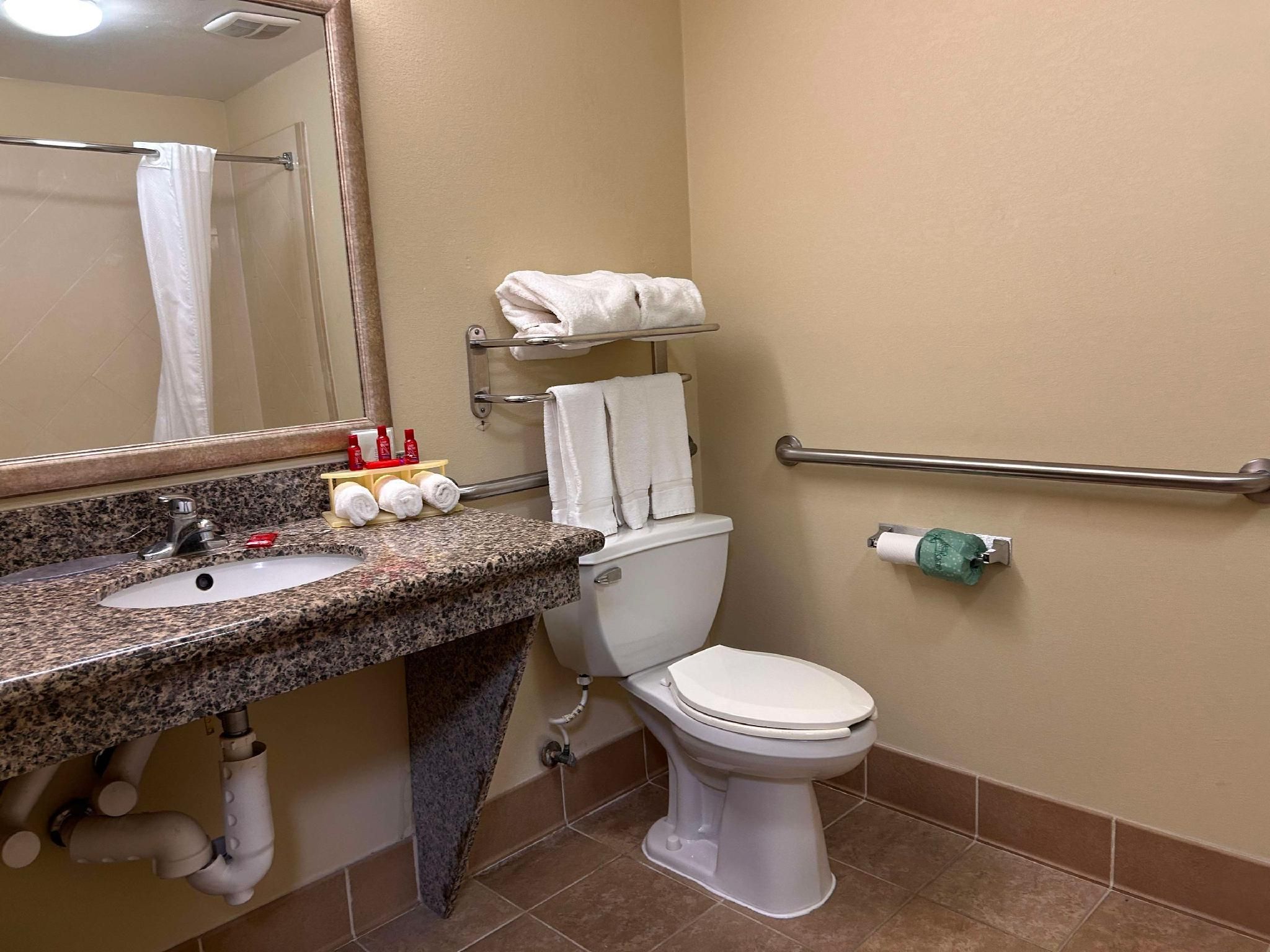 Accessible - Suite 1 King Bed, Mobility Accessible, Bathtub, Whirlpool, Microwave And Refrigerator,