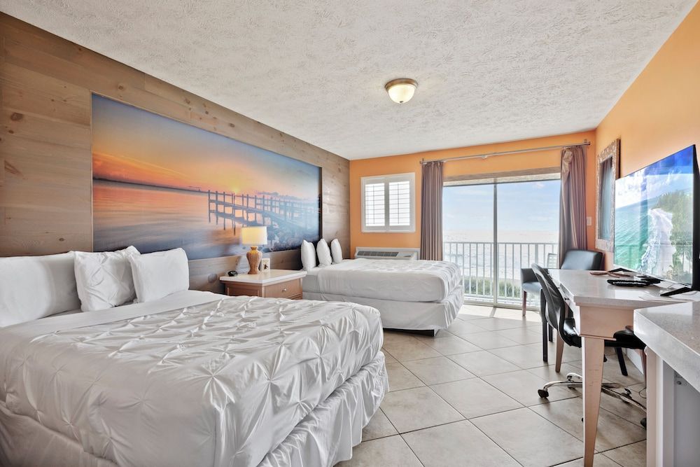 Oceanfront Inn Room, 2 Double Beds, Balcony, Ocean View (Oceanfront Inn Room #24)