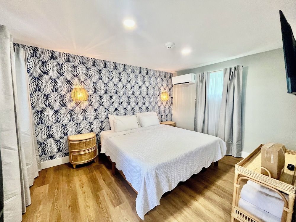 Carolina Beach Motel Single Room, 1 King Bed, Non Smoking, Pets Allowed 3