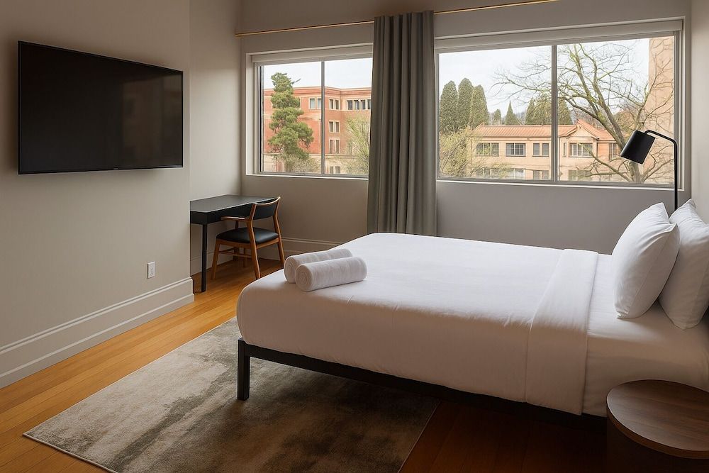 Deluxe Quadruple Room, 2 Queen Beds, Mountain View