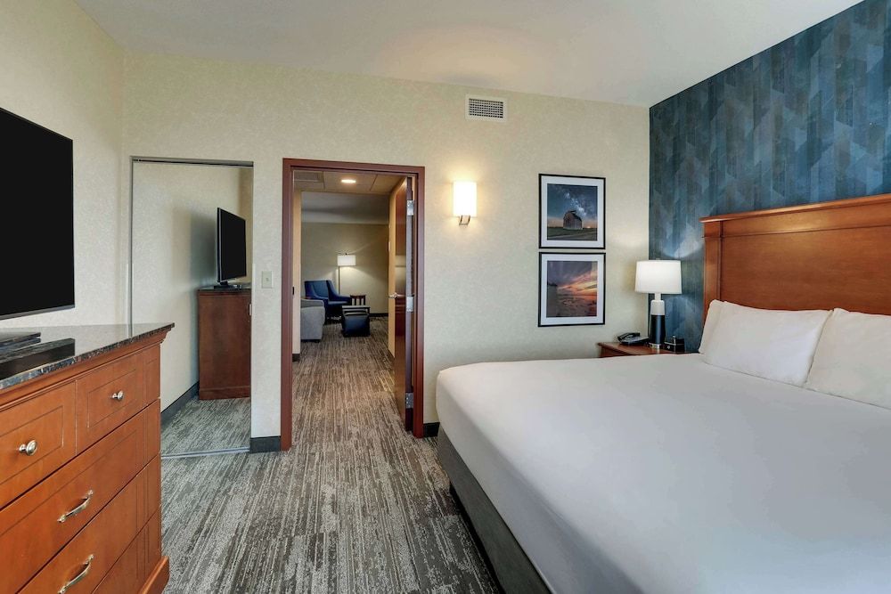 Suite, 1 King Bed with Sofa bed, Accessible, Refrigerator & Microwave (2 Rooms, Tub)