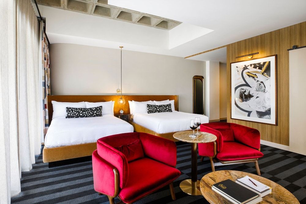 Hotel Indy, Indianapolis, a Tribute Portfolio Hotel Room, 2 Queen Beds, Non Smoking, City View