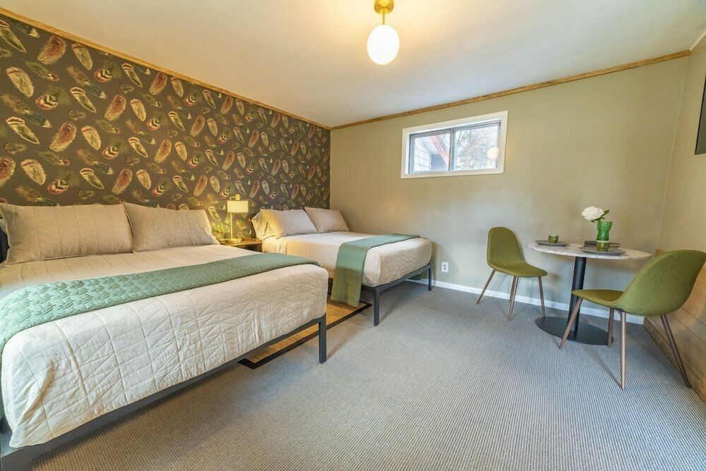 Classic Double Room, 2 Double Beds, Refrigerator & Microwave
