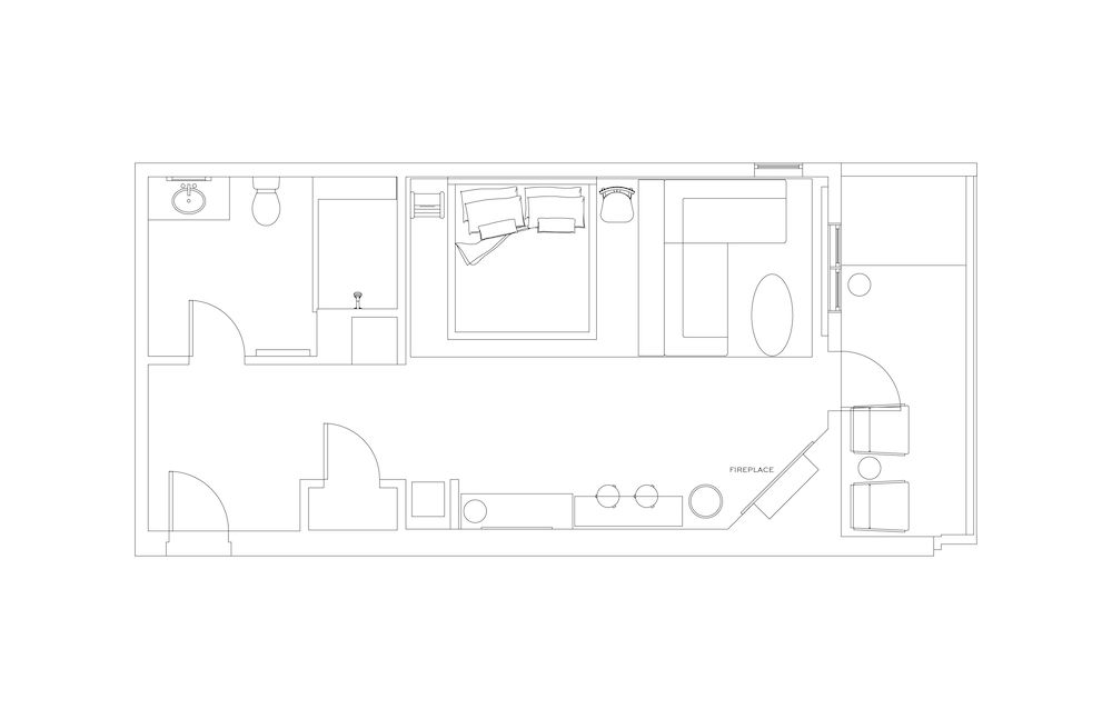 AWOL Stowe King Junior Suite w/ Fireplace 5