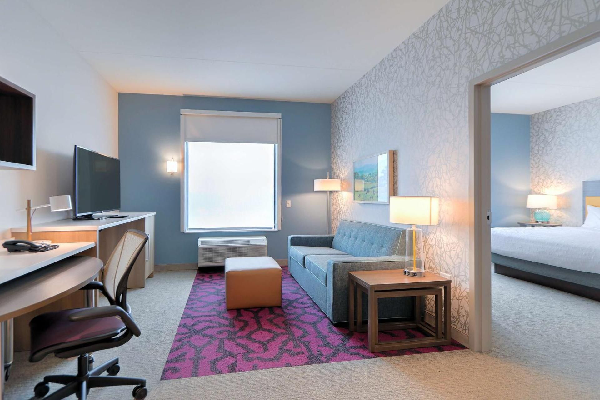 Home2 Suites by Hilton Alcoa Knoxville Airport 1 King Bed 1 Bedroom Suite 2