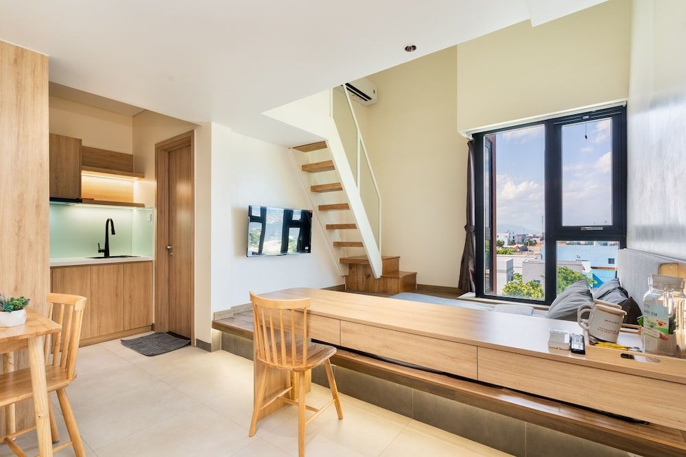The Rebirth Apartment Binh Chau Ho Tram Deluxe 1 Bedroom - Split Level with Loft Bedroom, Partial Sea View 9