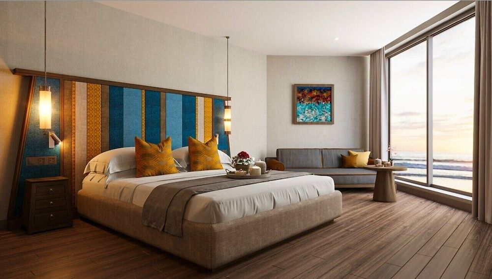 Luxury Double Room, 1 King Bed, Ensuite, Beach View