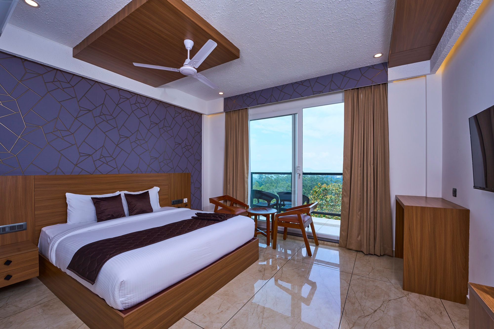 Premium Valley View AC Room with Balcony