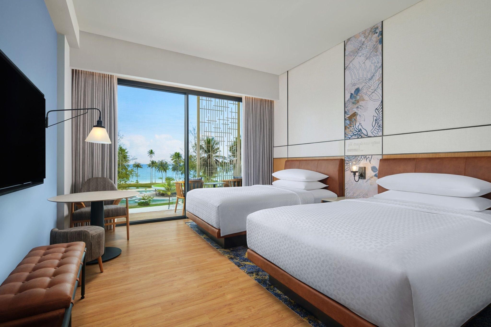 Deluxe Ocean Twin, Guest room, 2 Twin, Ocean view, Balcony