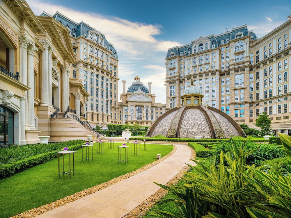 Outdoor banquet area