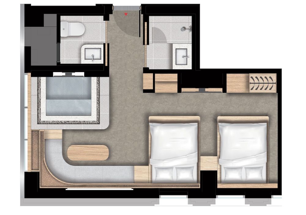 UH Suite The Coex Double Twin Spa Room 3