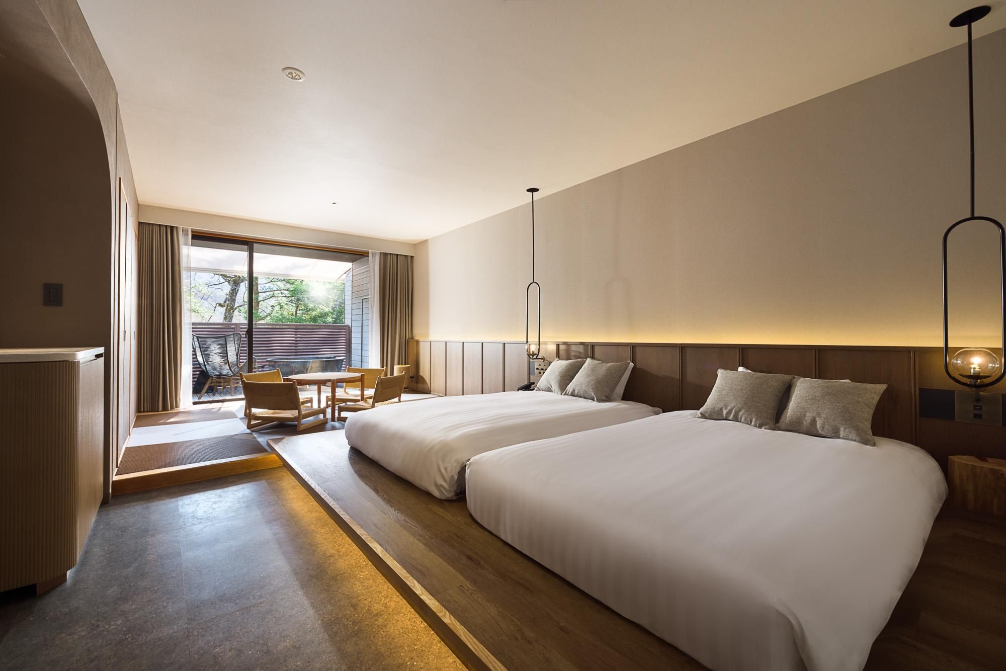 Deluxe Twin Room with Tatami and Onsen Bath