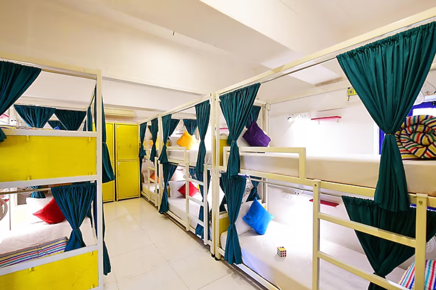 Bed in 8 Bed Female Only AC Dormitory Room with Ensuite Bathroom