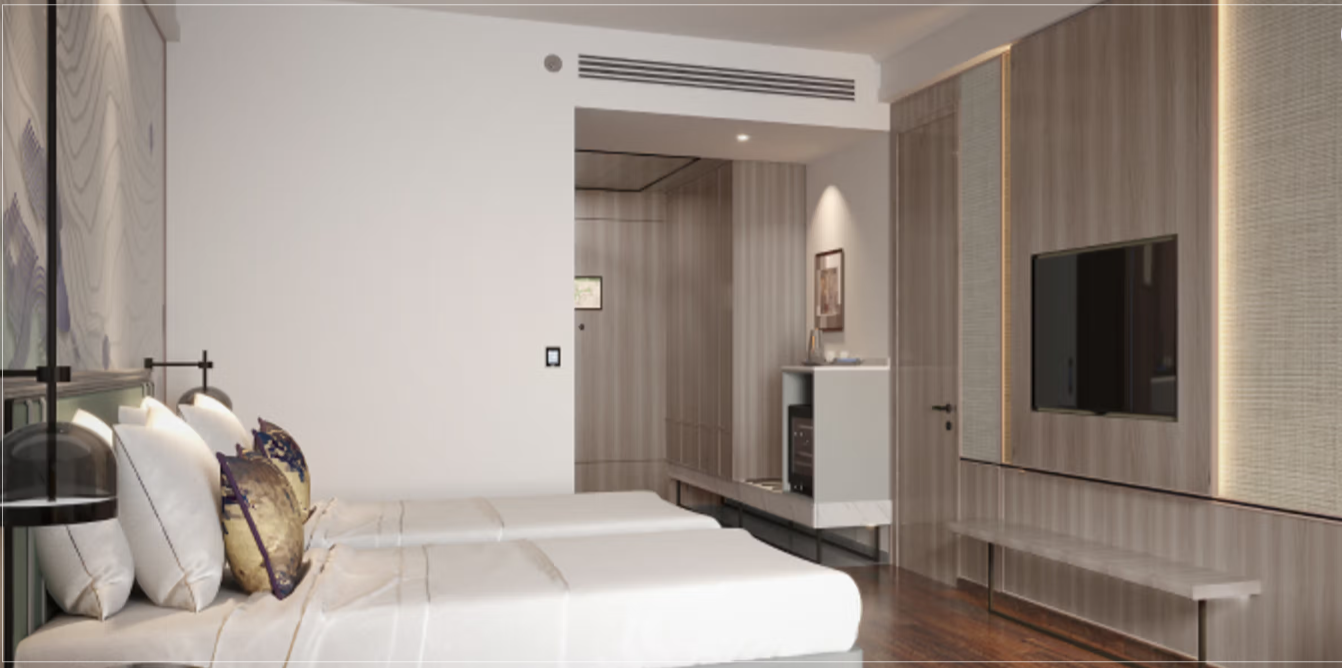 Vivanta Thane LBS Road Deluxe Room Twin Bed 3