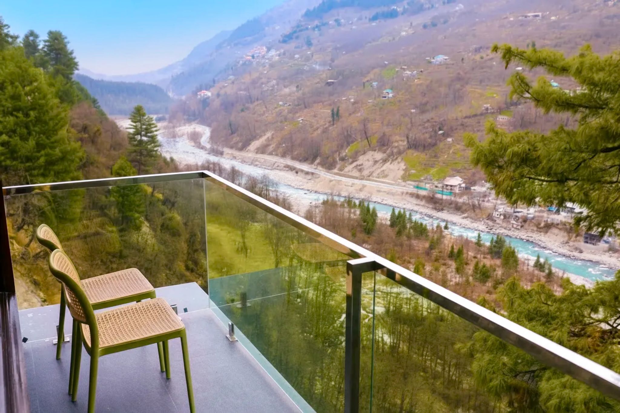 Tapovan Retreat Manali  Panoramic River View 5