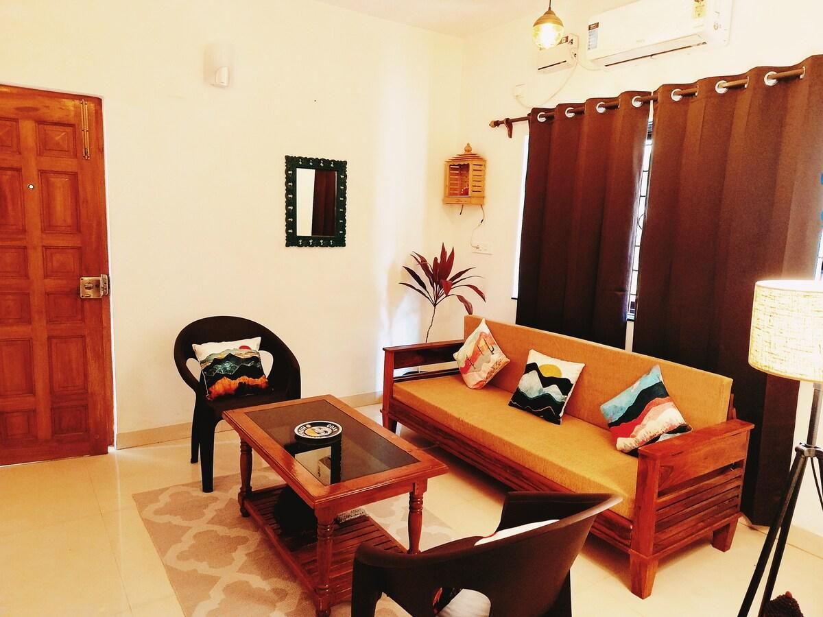 Goan Hideaway Uno - 1BHK with Pool