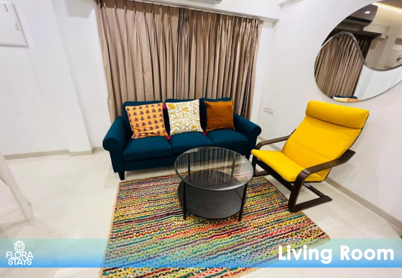 2BR Mumbai theme service apartment for staycation by FLORA STAYS