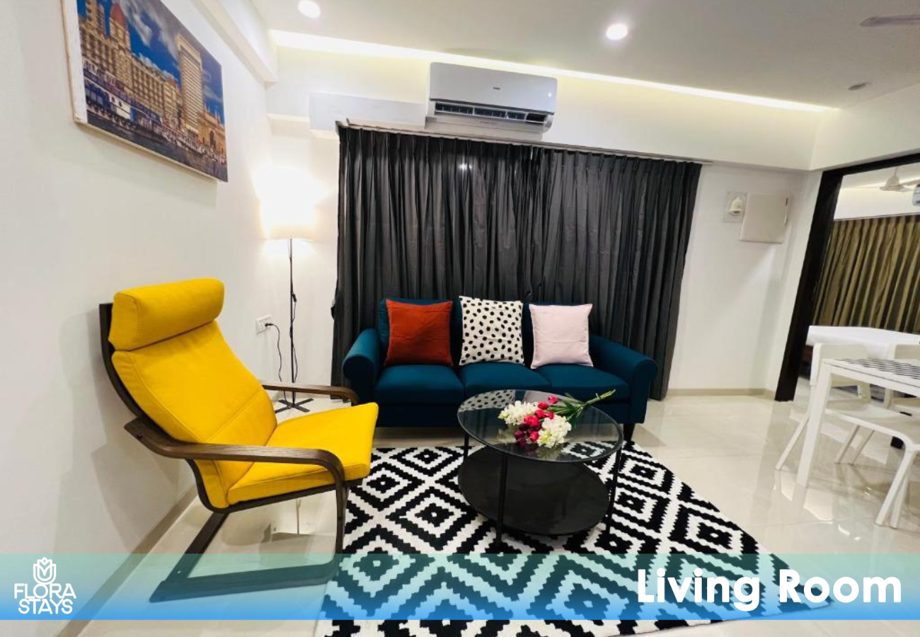 2BR Mumbai theme service apartment for staycation by FLORA STAYS