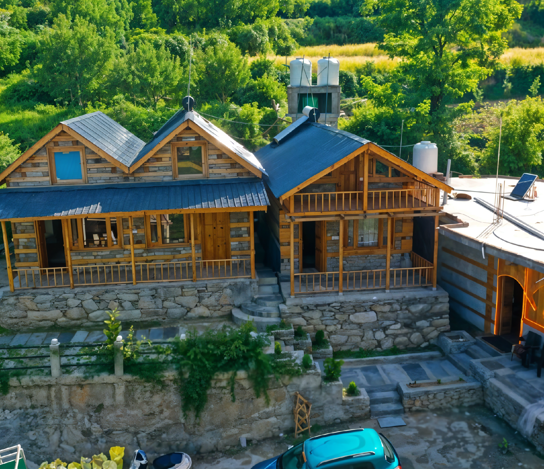 Mist & Lotus Cottage | 3 Duplexes | By Homeyhuts
