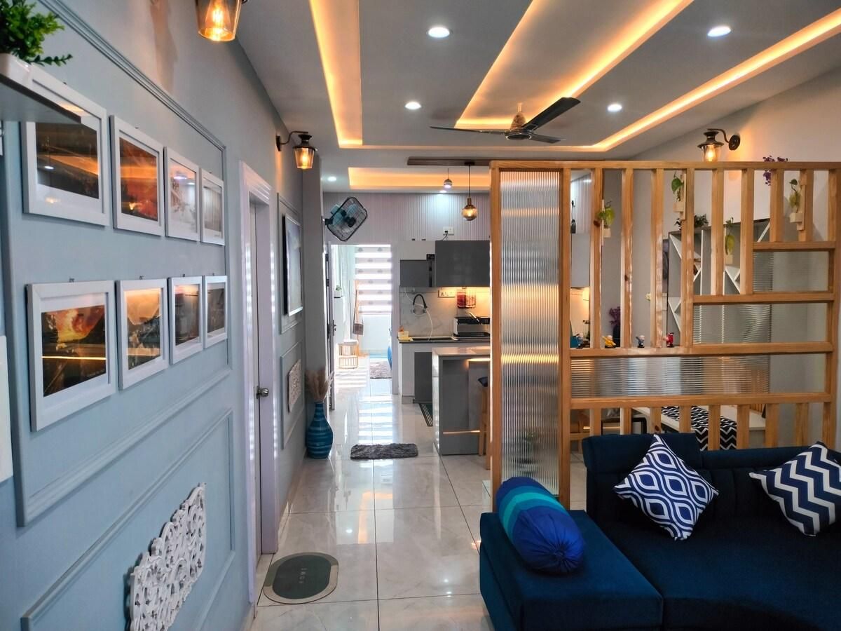 Blue Heart Home by the Ganges Cosy 1bhk-Veerbhadra
