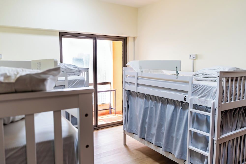 Bunk bed in Mixed Dormitory. Comfort Room, Balcony, City View