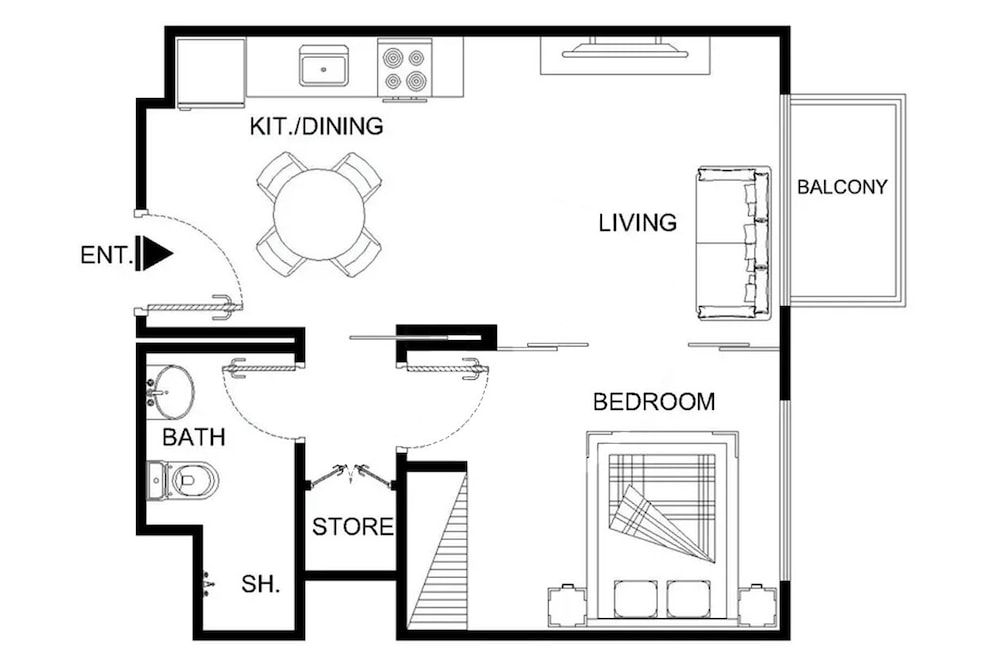 Room layout blue print