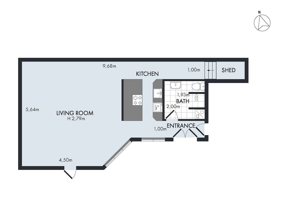 Sanders City - Spacious Studio Apartment Apartment, Multiple Bedrooms 5