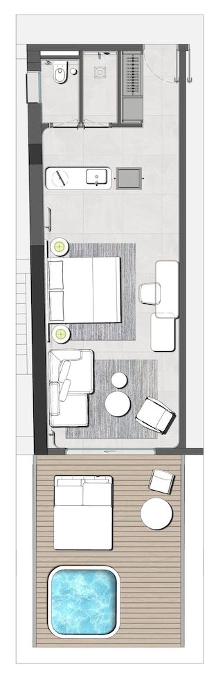 Executive Suite, Jetted Tub, Sea View