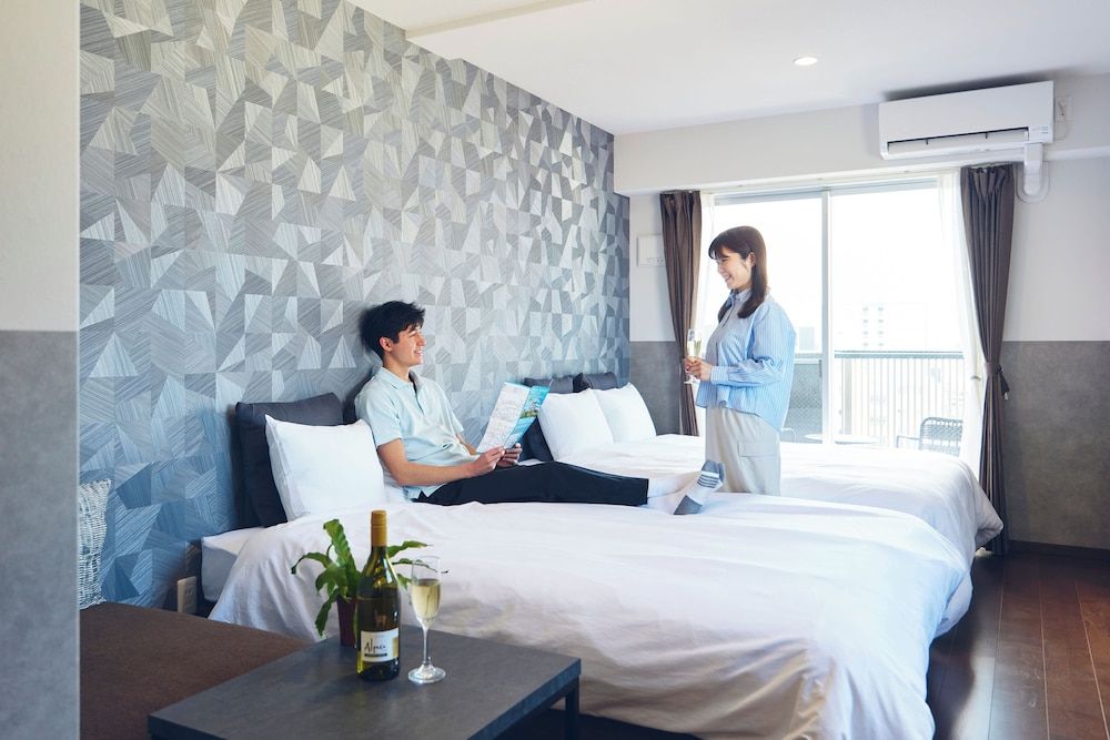 Basic Apartment, 2 Double Beds, Balcony