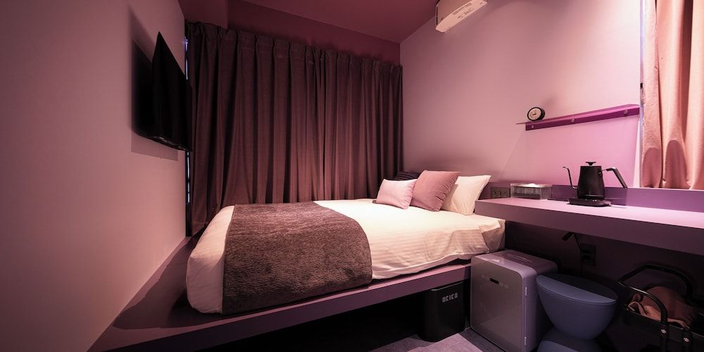 Purple with Shared Bathroom