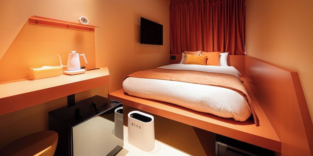 Orange with Shared Bathroom