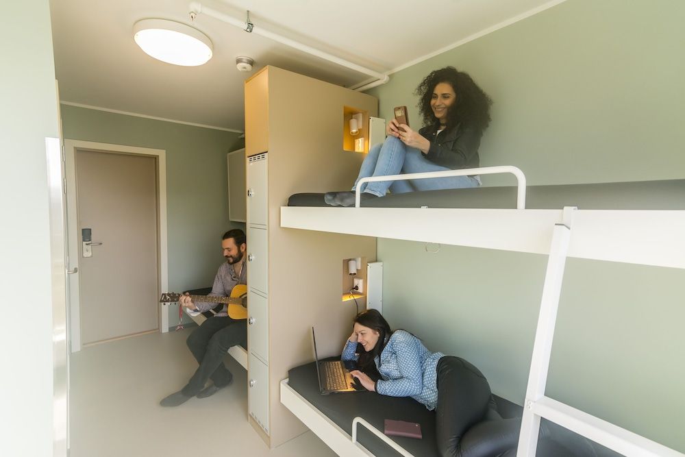 Quadruple Room, Mixed Dorm, Private Bathroom