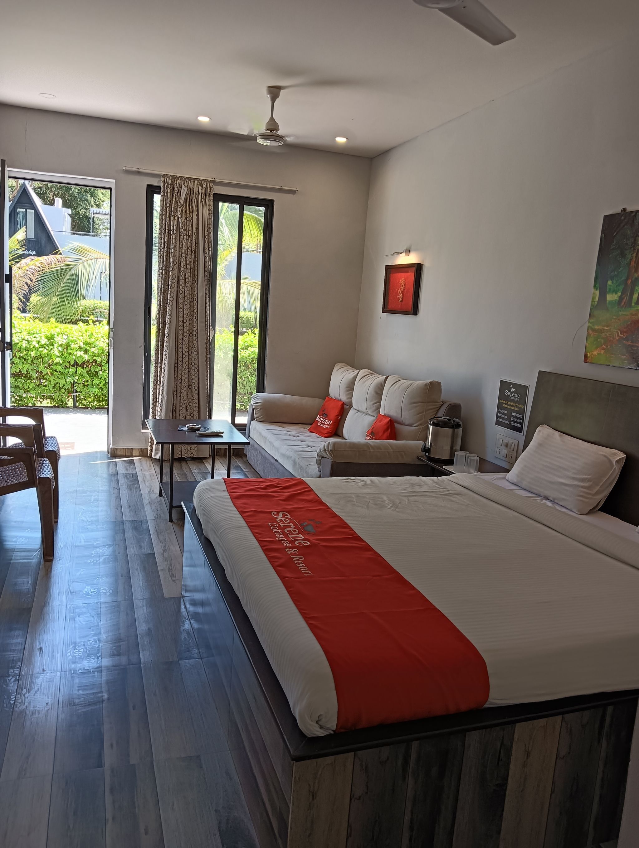 Serene Cottages And Resort By Hotshot Hotelier Deluxe AC Rooms with Garden View