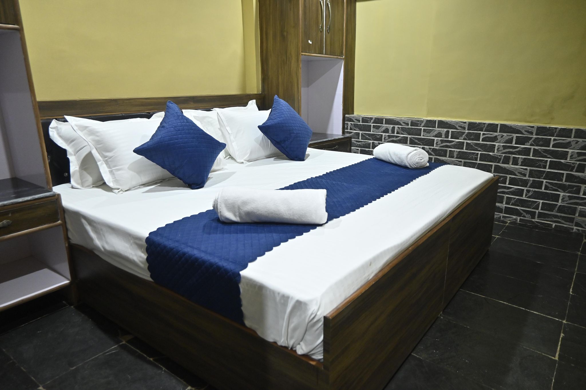 Wooden Huts With Separate Washroom