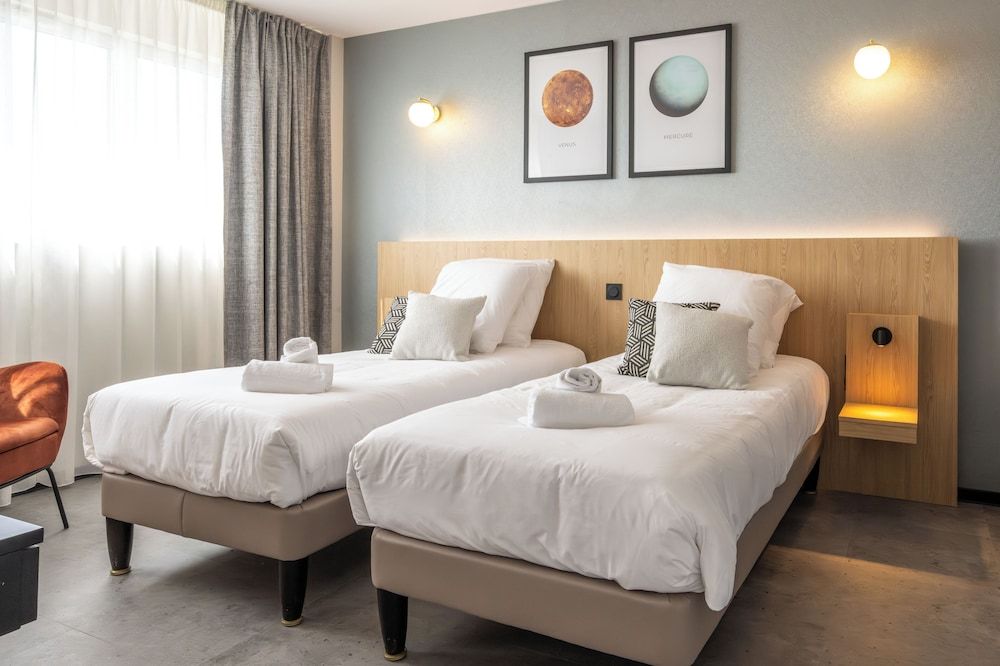 Sevenline Aparthotel Purpan Toulouse Standard Studio, 2 Twin Beds, Kitchenette 2