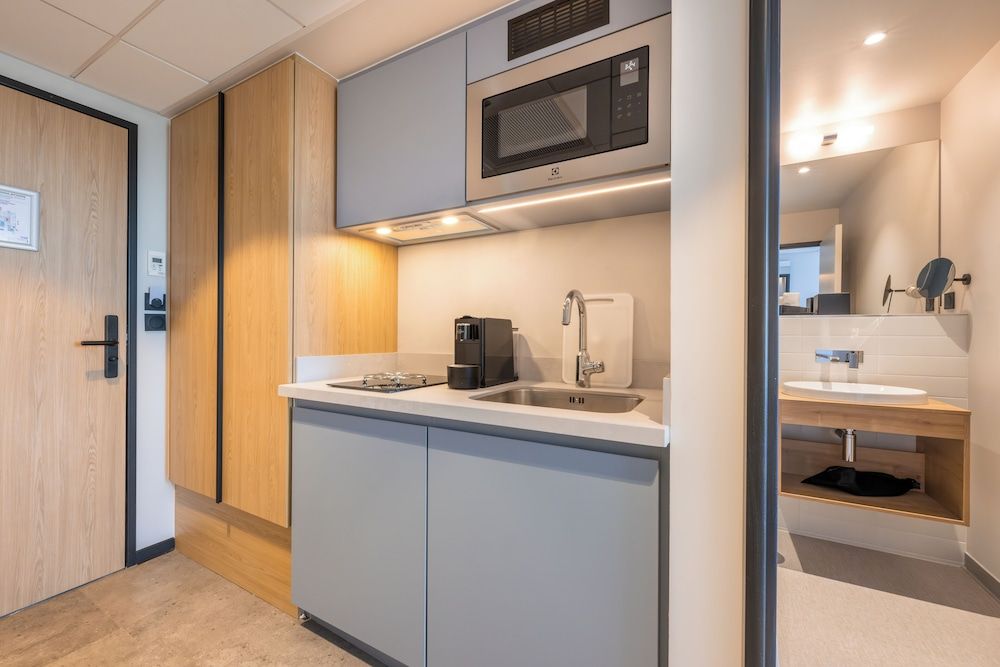 Sevenline Aparthotel Purpan Toulouse Standard Studio, 2 Twin Beds, Kitchenette 7