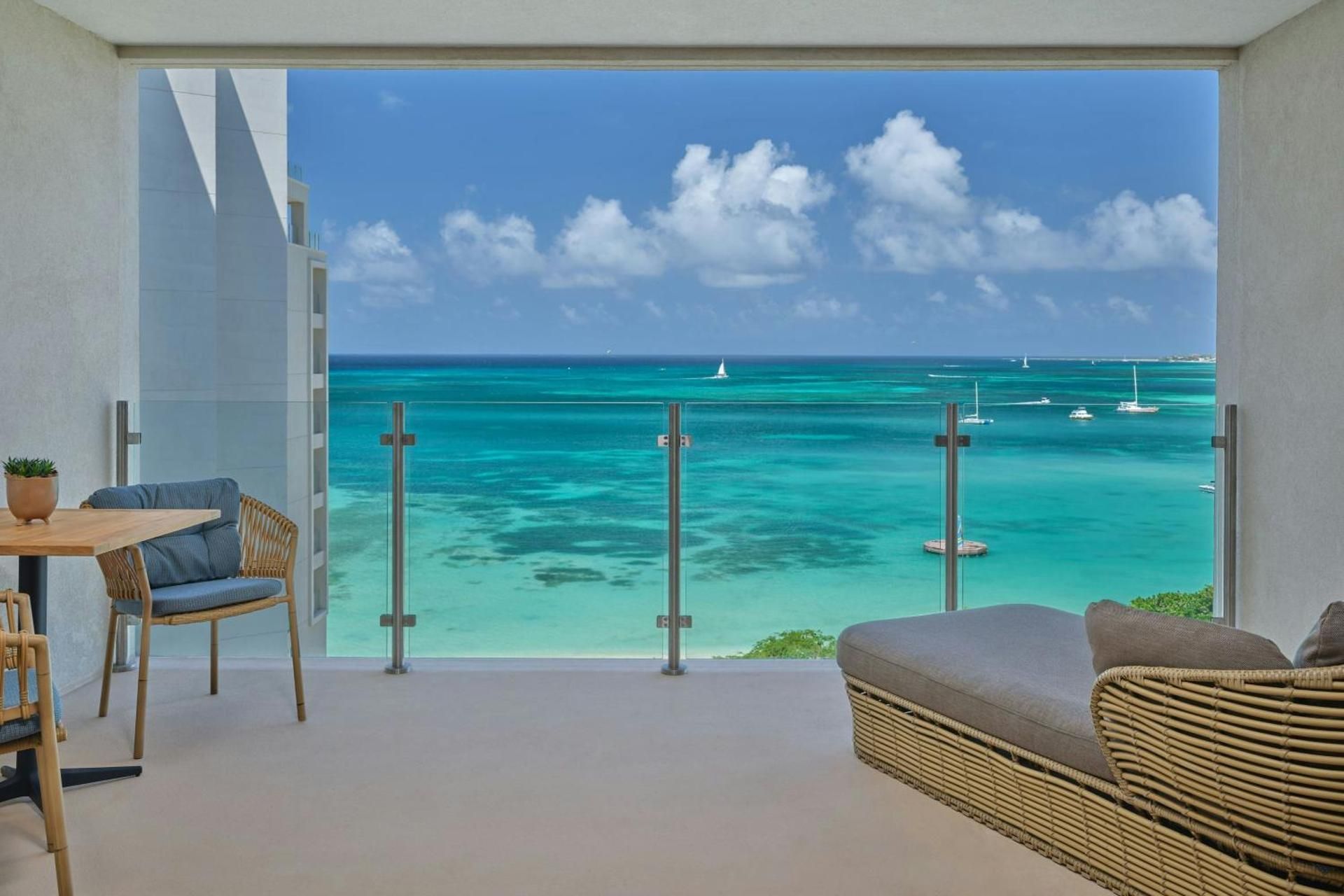 Oceanfront Deluxe Double Room with Two Double Beds