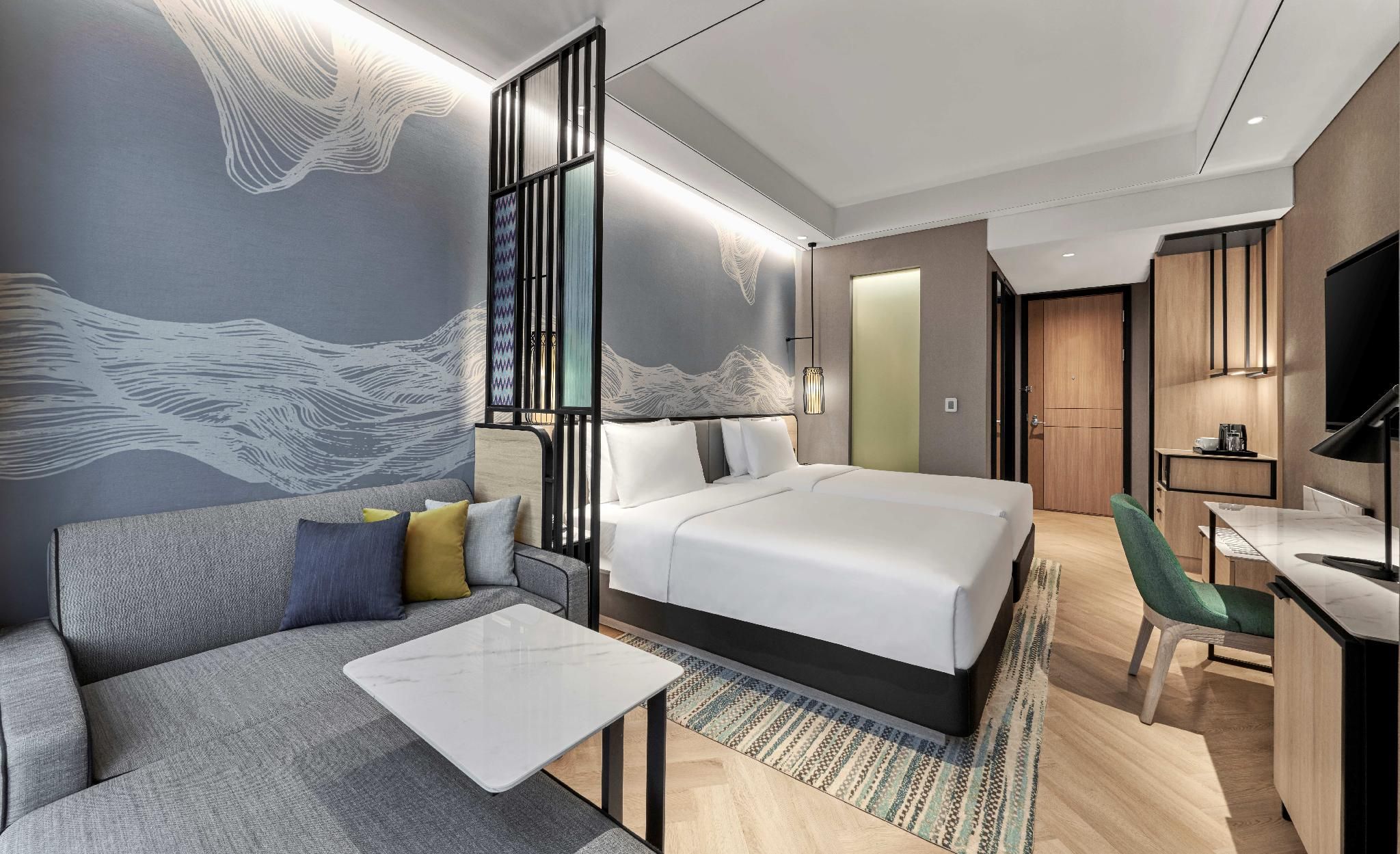 Hyatt Place Makassar 2 Twin Beds City View With 1 Sofa Bed 2
