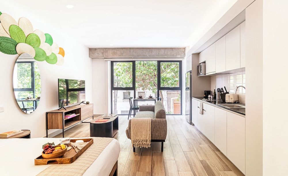 Kukun Reforma Downtown Deluxe Studio Apartment with Queen Bed 14