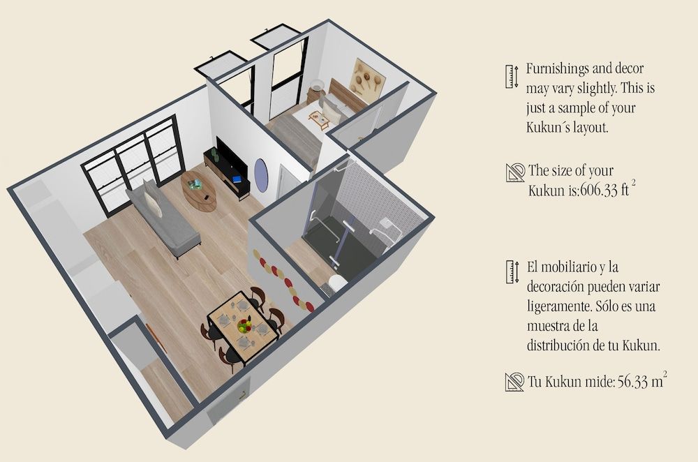 Room layout blue print