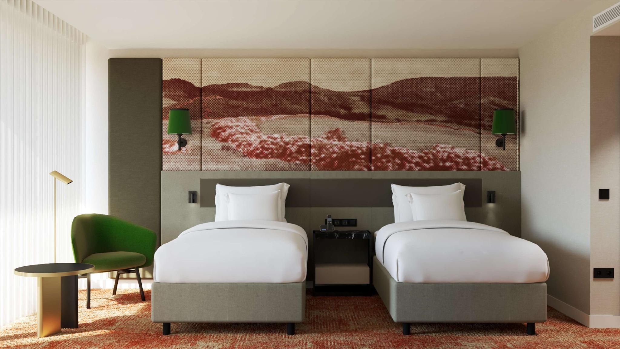 Twin Guest Room with Sea View