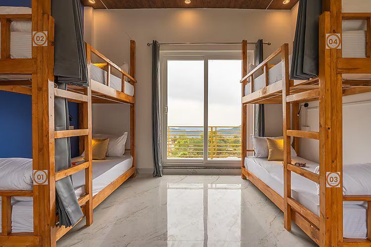 Bed in 4 Bed Mixed Dormitory With Balcony Valley Views