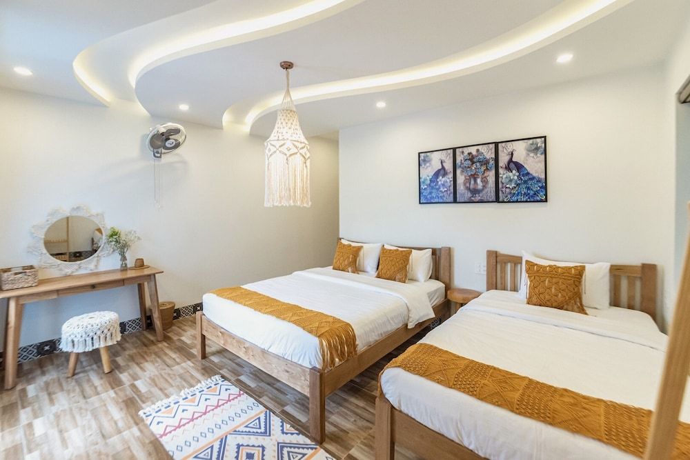 Hoi An Lazy Bear Hostel Deluxe Twin Room, 1 Bedroom, Garden View 3