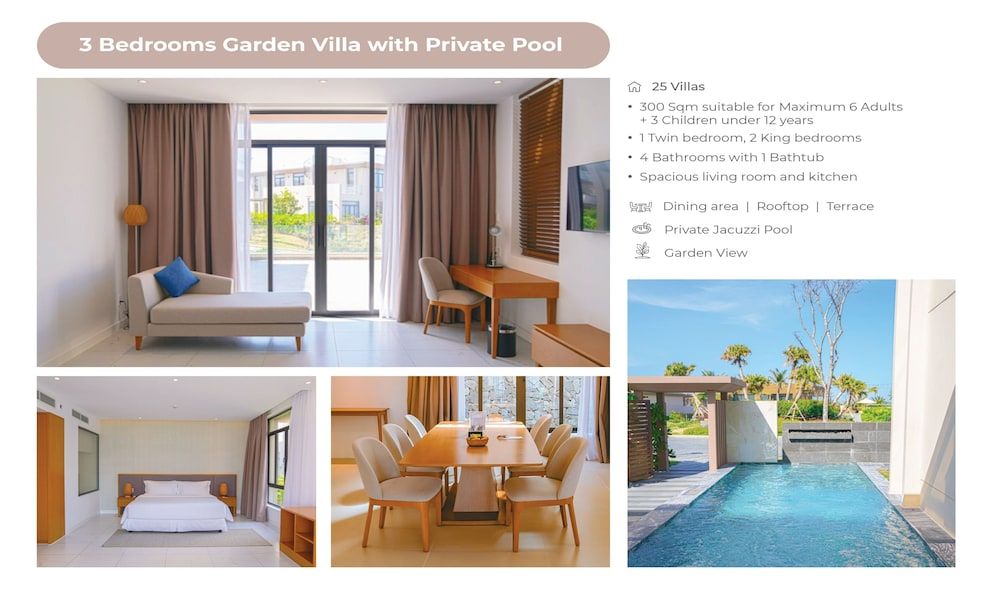 The Pool Villas Cam Ranh Villa, 2 Bedrooms, Private Pool, Garden View 3