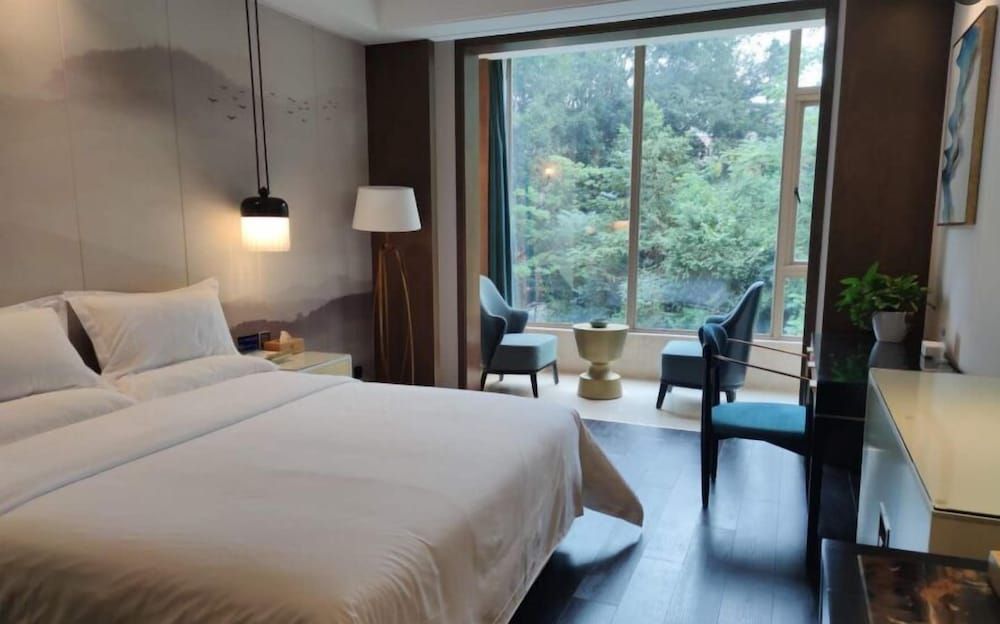 Longquan Jinsha Hotspring Hotel Comfort Double Room, City View