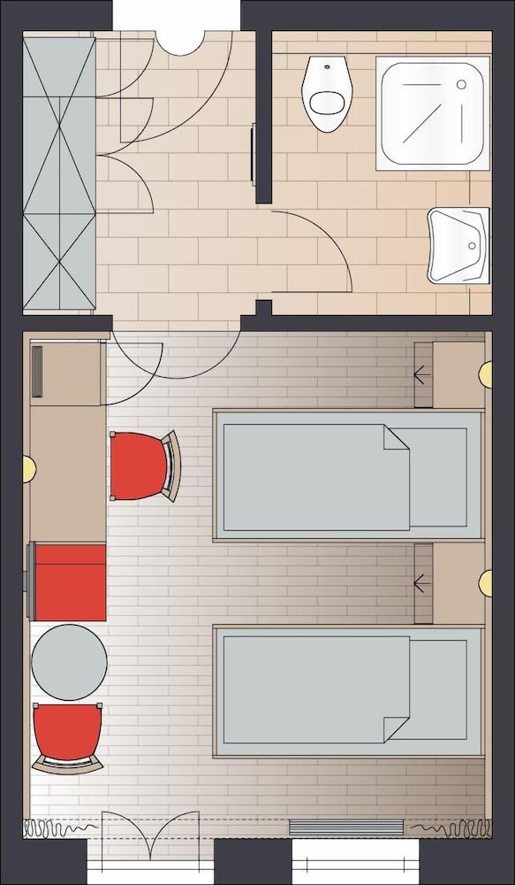 Room layout blue print