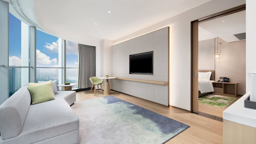 Suite, 1 Bedroom, River View (Living Area)