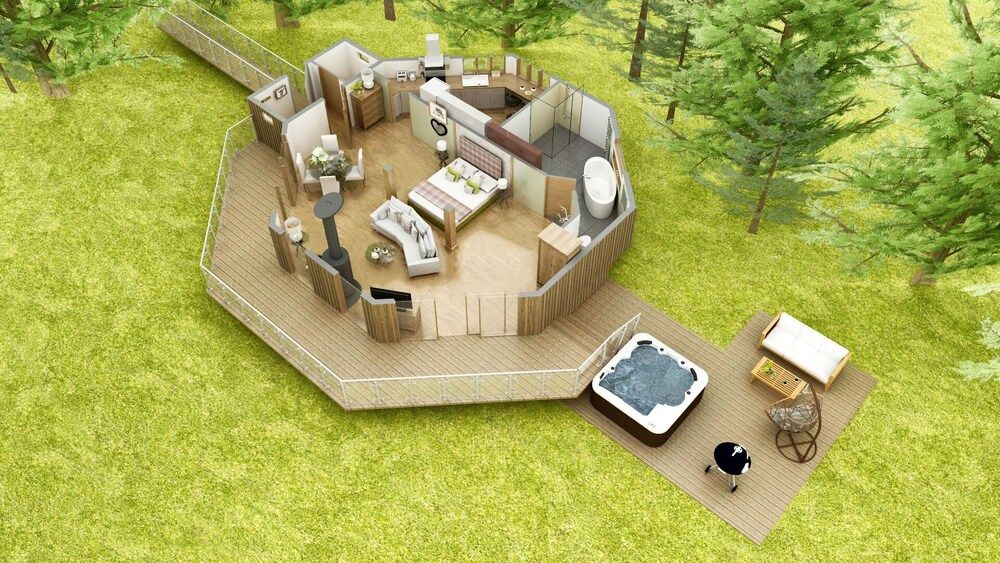 Dalnoid Cottages & Treehouses Luxury Tree House, 1 Bedroom (Scots Pine Adult only) 3