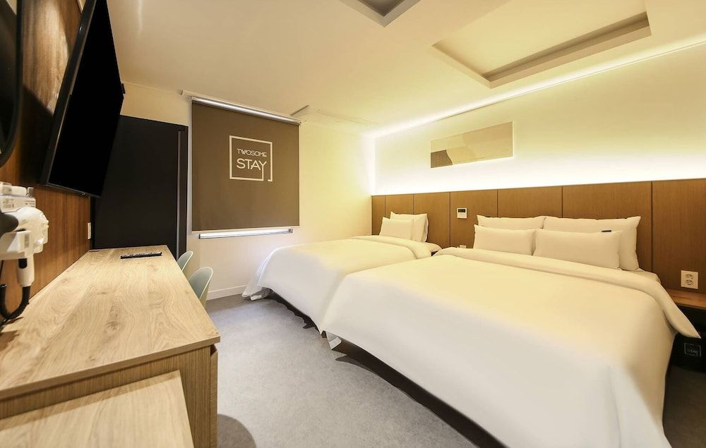 Jeonju Hotel Twosome Stay Seosin Deluxe Twin, Non-Smoking, OTT Available 3